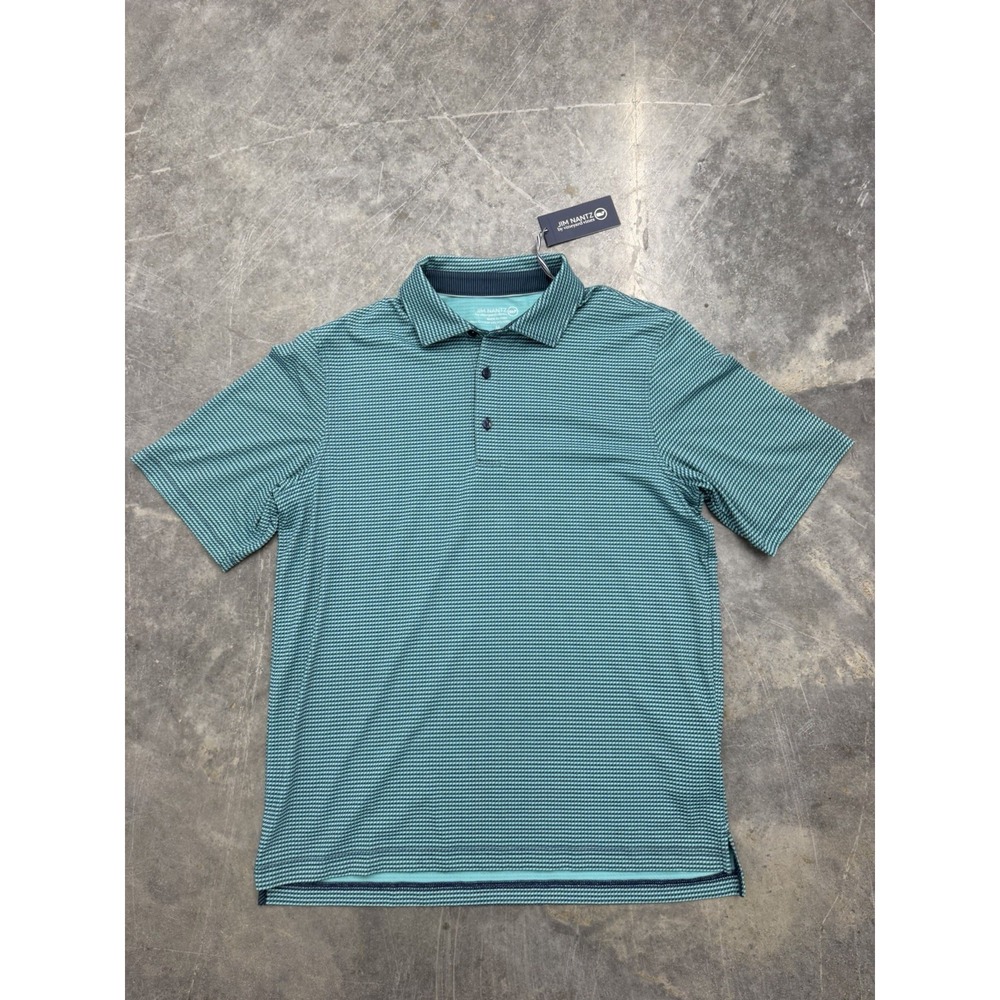 Vineyard Vines Mens Jim Nantz Performance Polo Size Medium SS Polo Shirt NWT